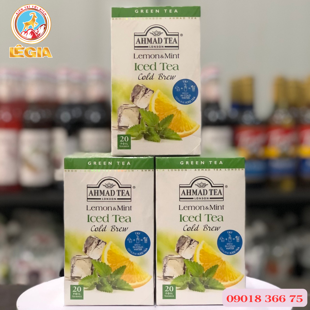 Trà ahmad pha lạnh bạc hà và chanh 40g - ahmad lemon & mint cold brew
