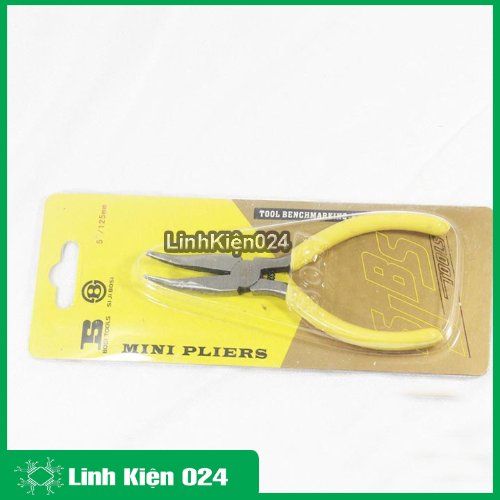 Kìm mỏ cong nhọn Bosi 5 inch