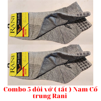 [HCM]Combo 5 đôi vớ ( tất ) Nam Cổ Trung Rani