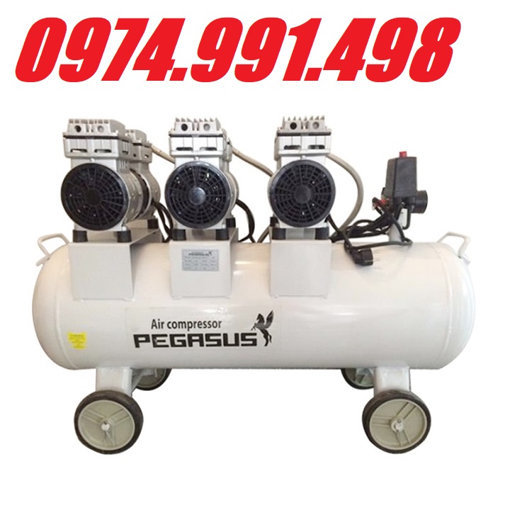Máy nén khí không dầu giảm âm pegasus 4.5hp tm-of1100x3-180l