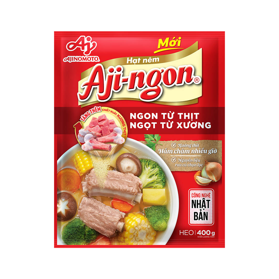 Combo 3 Gói Hạt Nêm Aji-ngon® 400g/Gói