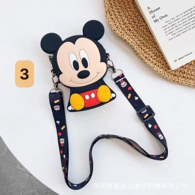 Túi Đeo Chéo Silicon Hình Micky Cho bé Siêu Yêu