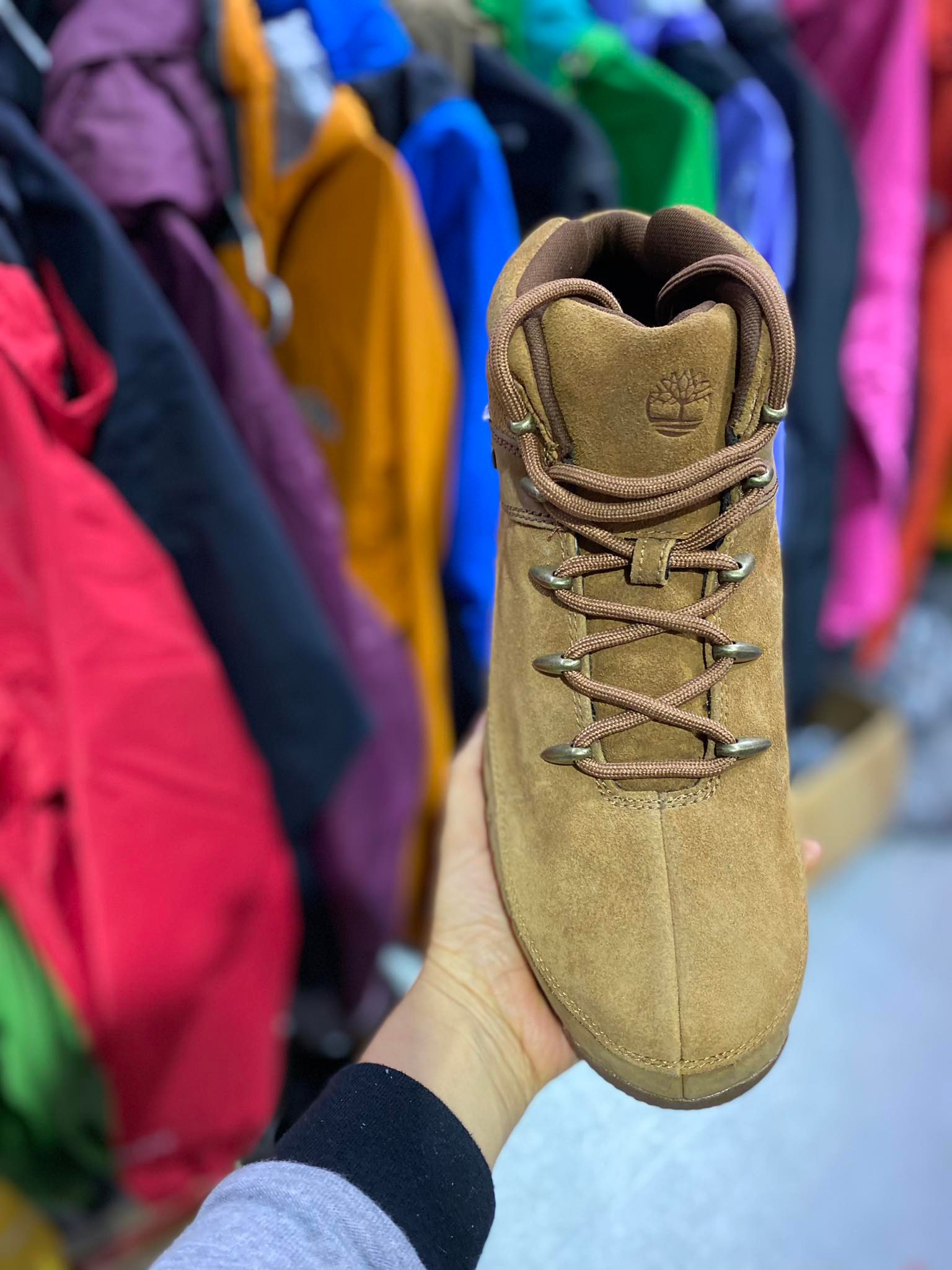 Giày bốt da lộn Timberland Euro Sprint cho nam Phong cách Rust A2HE3
