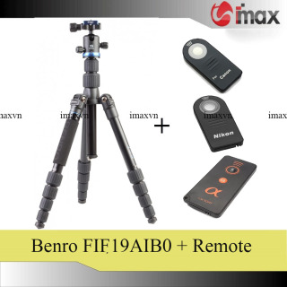 Chân máy ảnh Benro FIF19AIB0 + Remote cho máy ảnh thumbnail