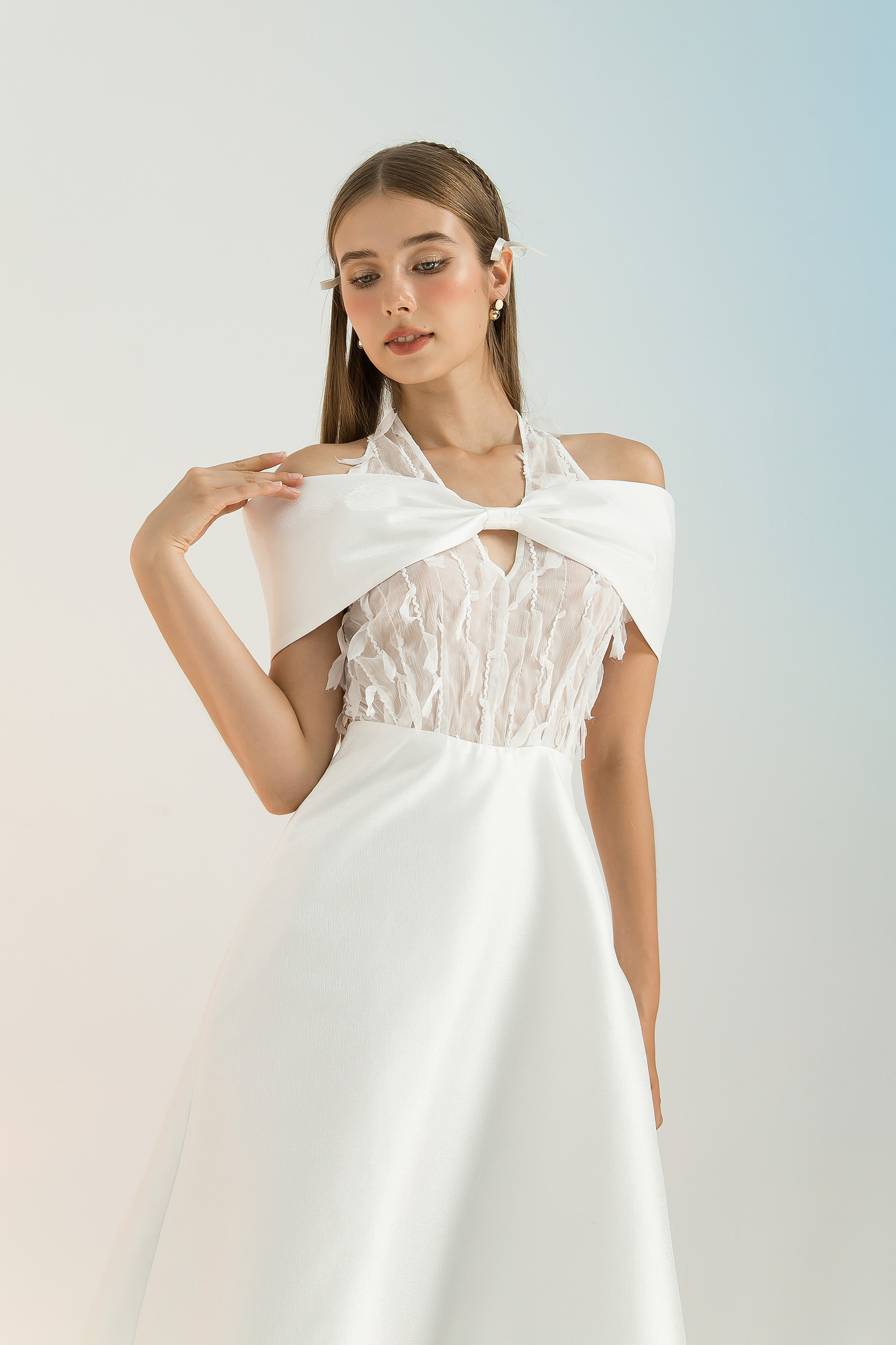 Đầm Trễ Vai Dáng Dài - EDINI - D1588