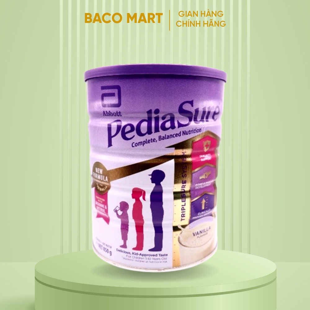 Sữa Bột Pediasure nắp tím hỗ trợ tăng chiều cao và trí thông minh cho trẻ
