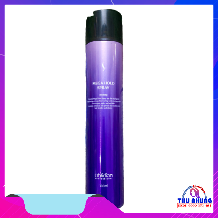 [HCM]Gôm xịt tóc Obsidian Mega Hold Spray 300ml