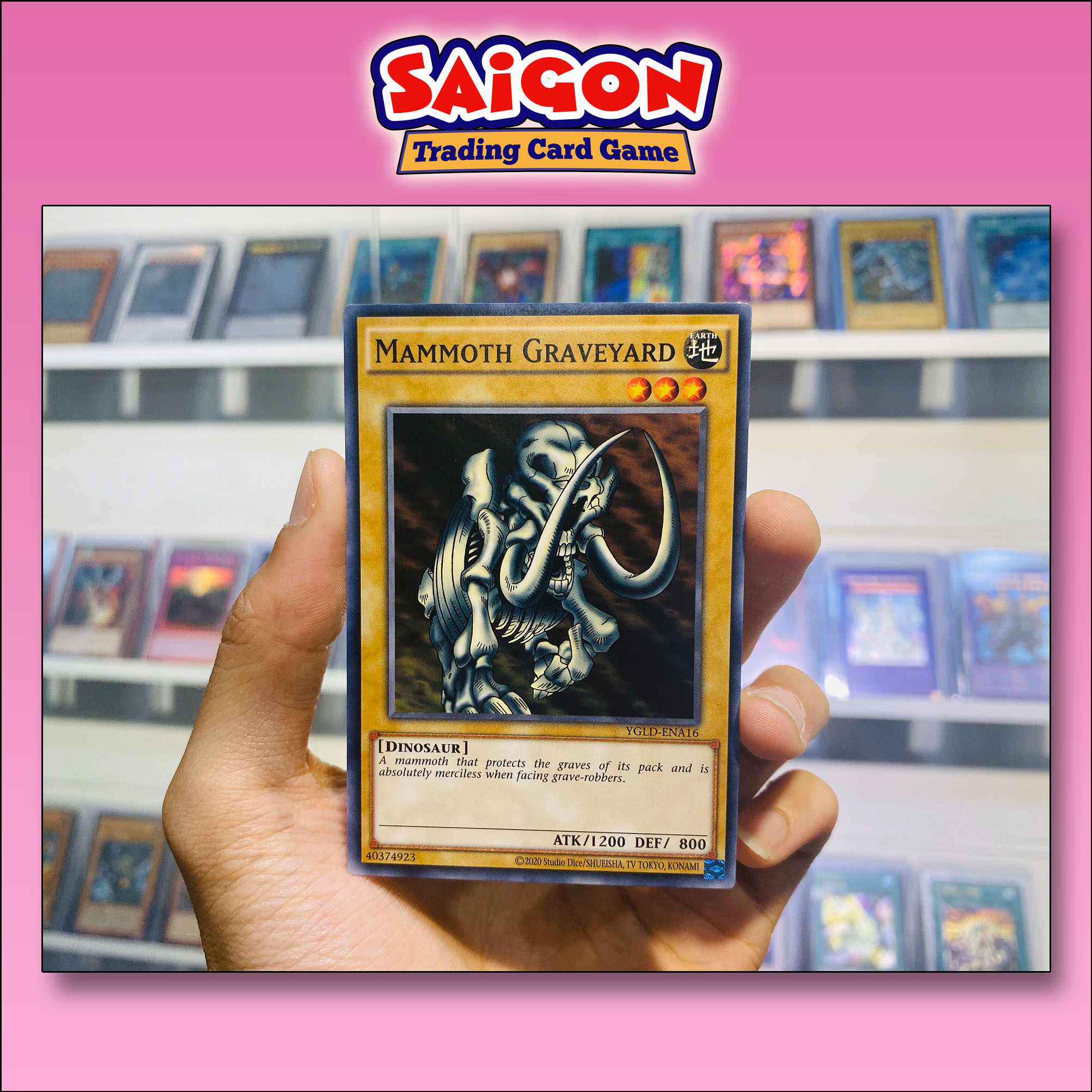 Thẻ bài yugioh mã ygld-ena16 - mammoth graveyard - common - unlimited edition