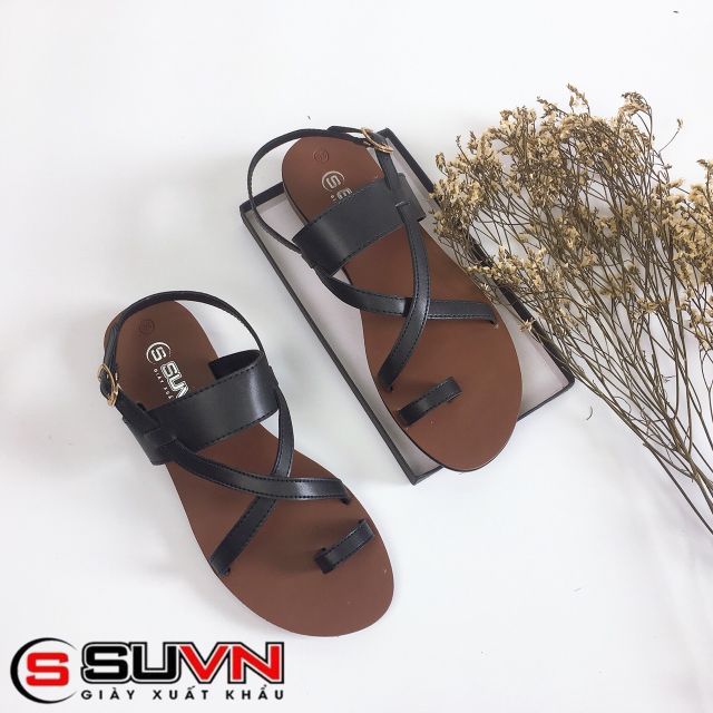 Sandal xỏ ngón đan dây chéo (vnxk)