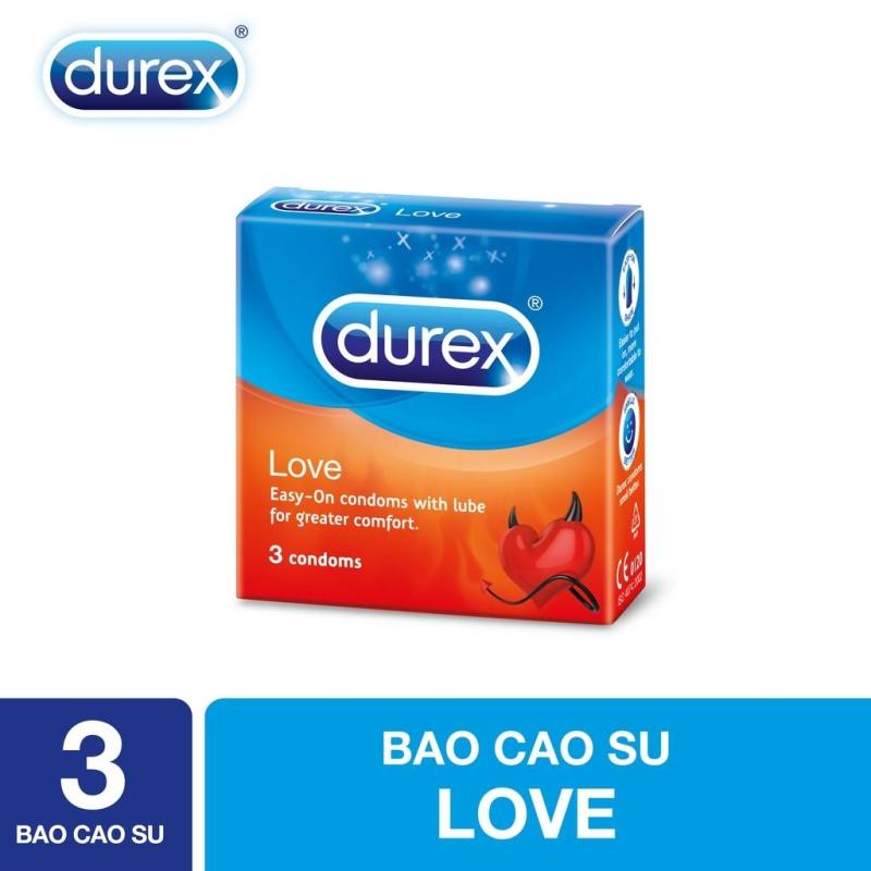 Bao cao su Durex Love 3s - Hãng phân phối chính thức