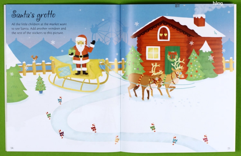 Usborne Sticker Book - Christmas market