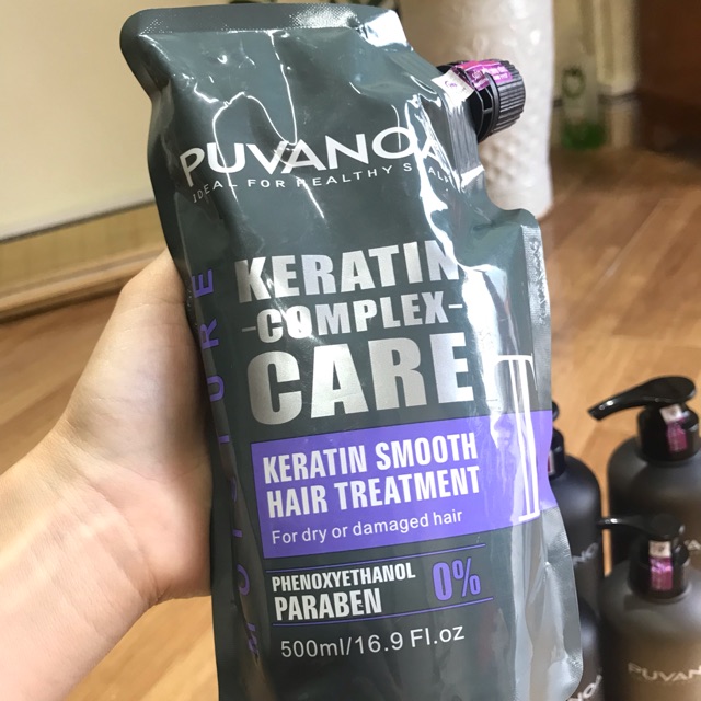 Hấp túi collagen keratin puvanoa siêu mềm mượt 500ml