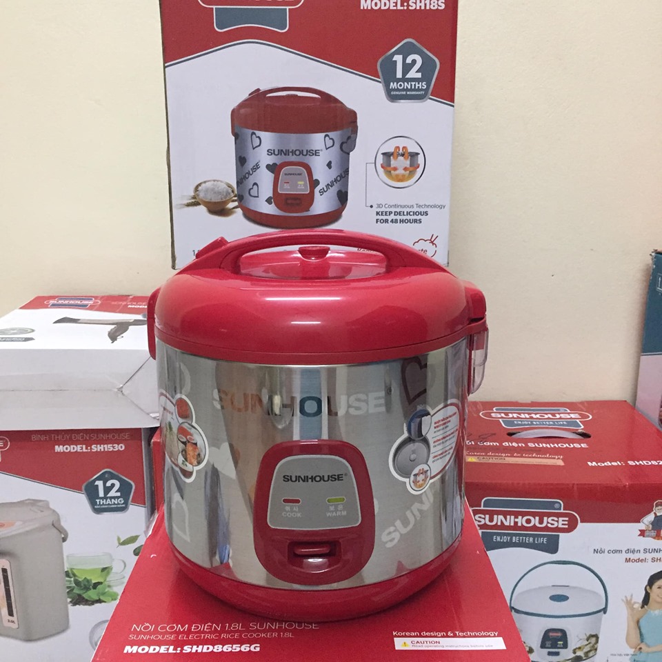 Nồi Cơm Điện Sunhouse 1.8 lít SHD 18S