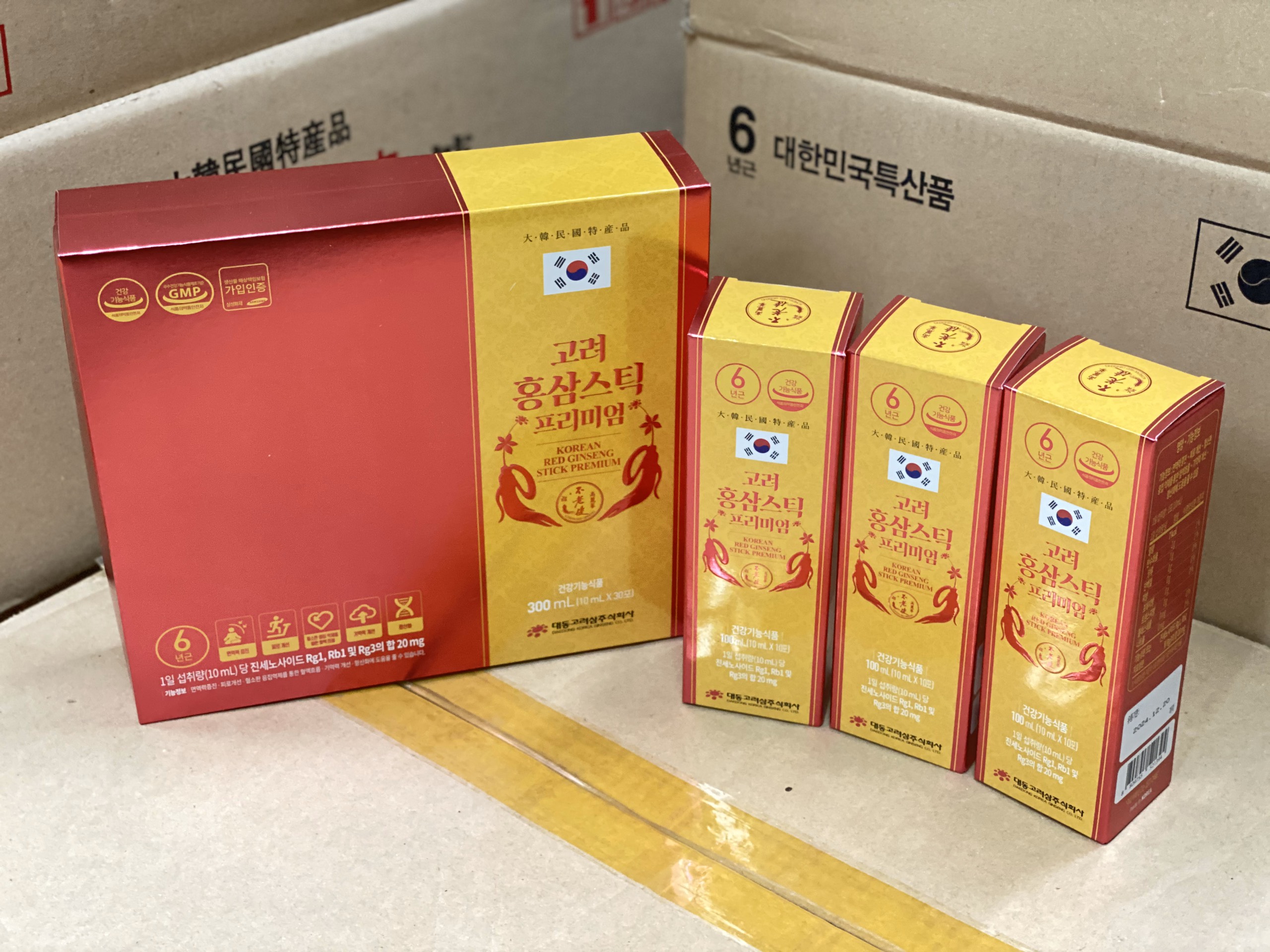 Tinh chất Hồng Sâm Hàn quốc Premium cao cấp đậm đặc 300ml (10ml x 30 gói )
