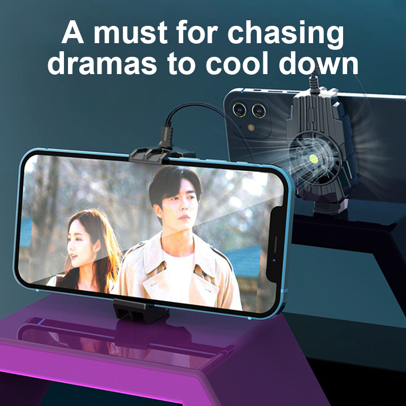Quạt Tản nhiệt điện thoại G6 - Tản nhiệt điện thoại làm mát khi chơi game, Cũi ngón tay miễn phí