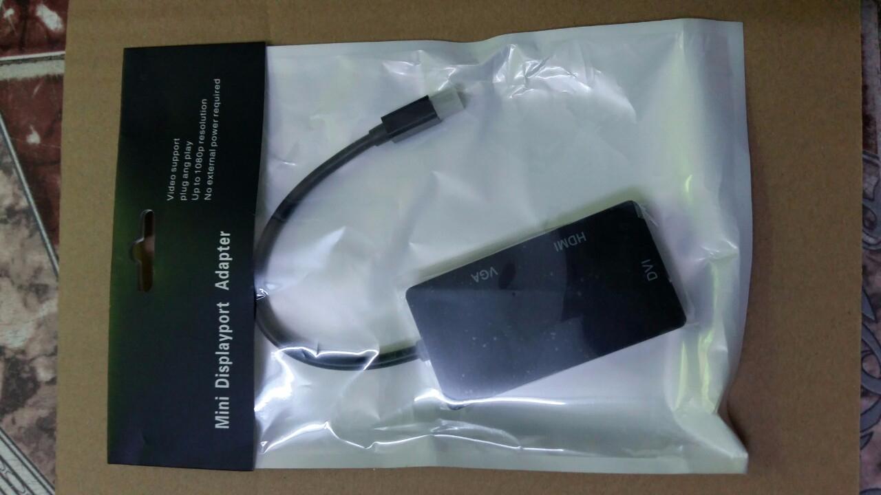 [HCM]Cáp chuyển mini displayport ra HDMI/ VGA/ DVi (màu ngẫu nhiên)