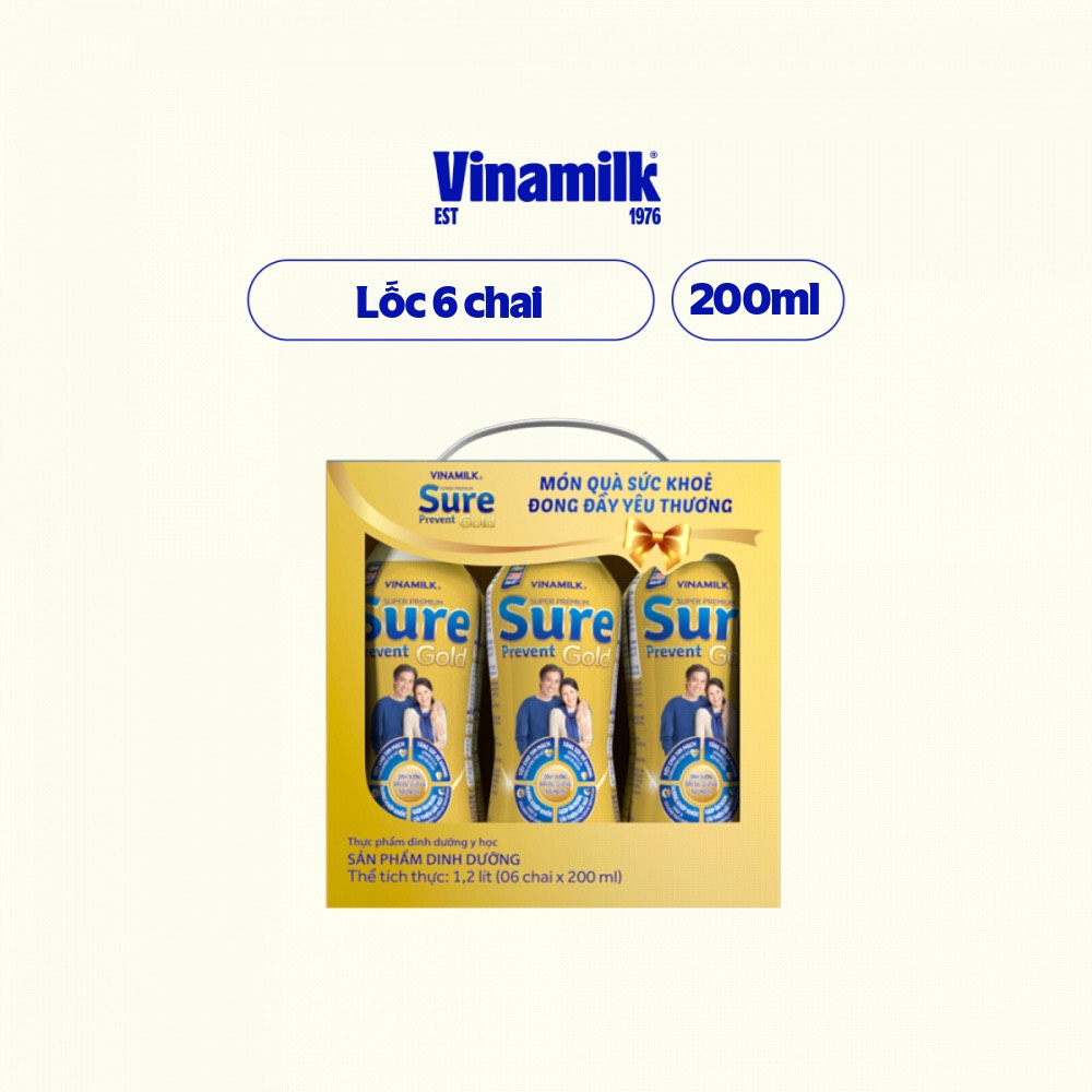 [Date mới nhất]Combo 4 lốc sữa bột pha sẵn Sure Prevent Gold 237l