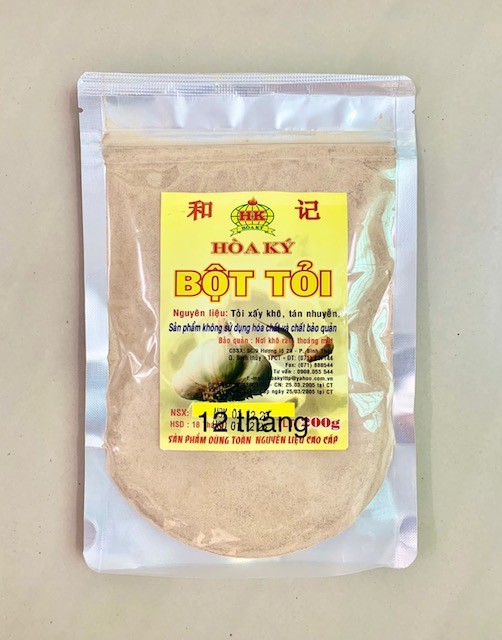 BỘT TỎI 200gr, dùng giống Củ Tỏi.