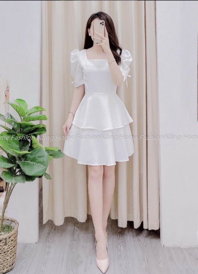 Đầm dạ hội tay rút dây quá đẹp