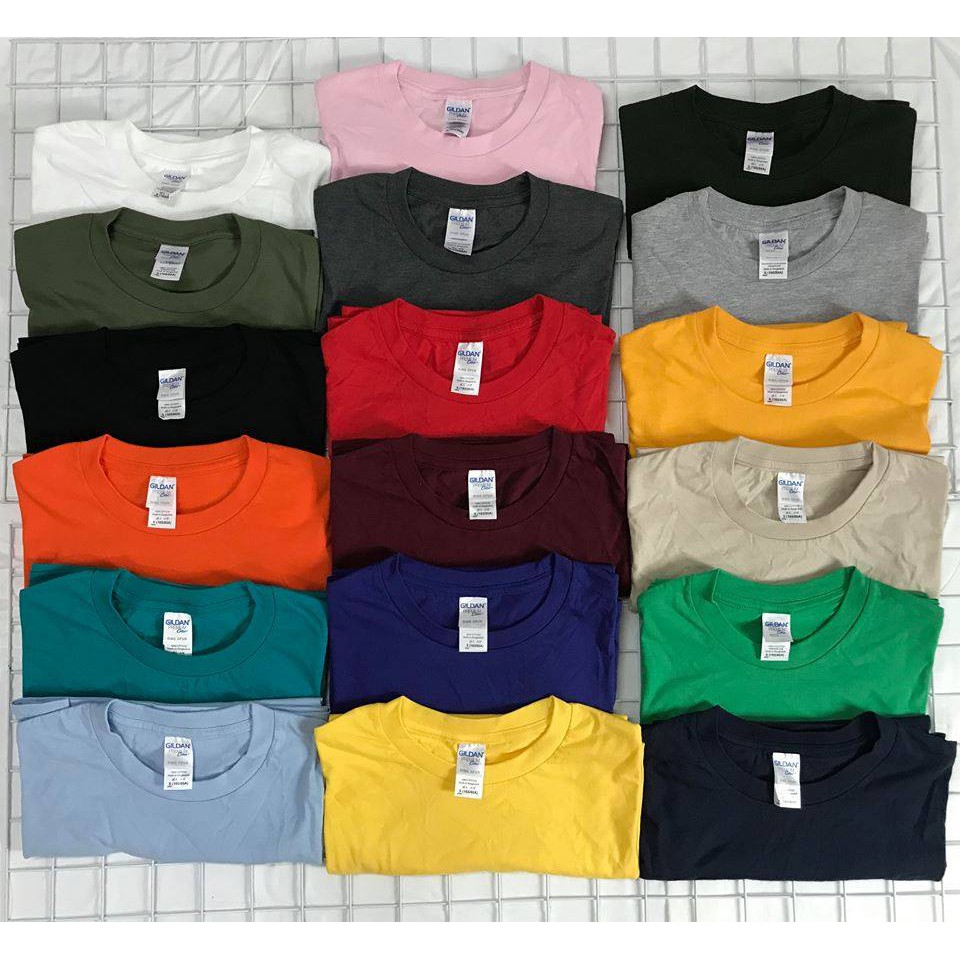 Combo 5 áo gildan premium cotton 36 màu