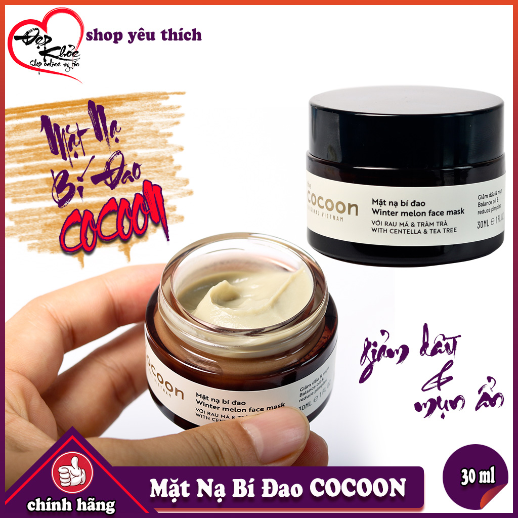 [HCM]Mặt Nạ Bí Đao COCOON 30ml ( giảm dầu và mụn ẩn )