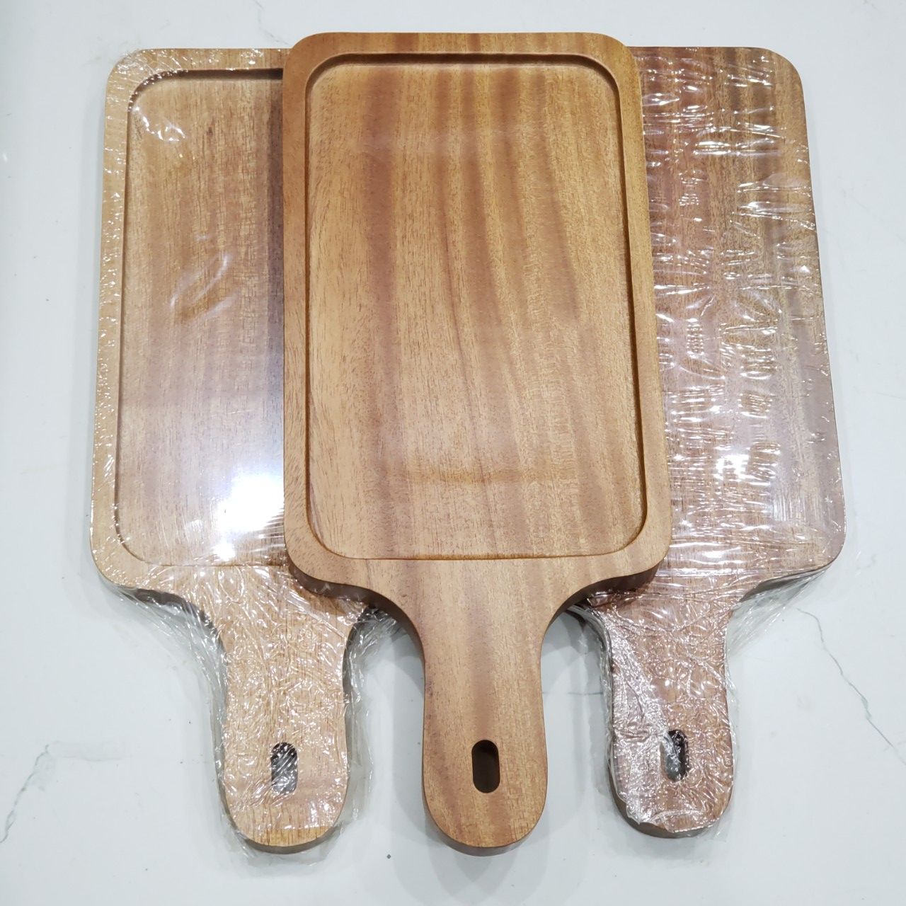 khay gỗ tay cầm Deco trang trí