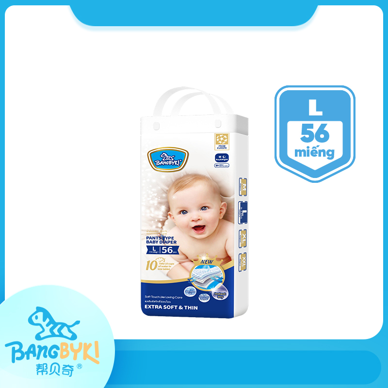Tã/Bỉm quần Bangbyki siêu mềm mại đủ size cho bé