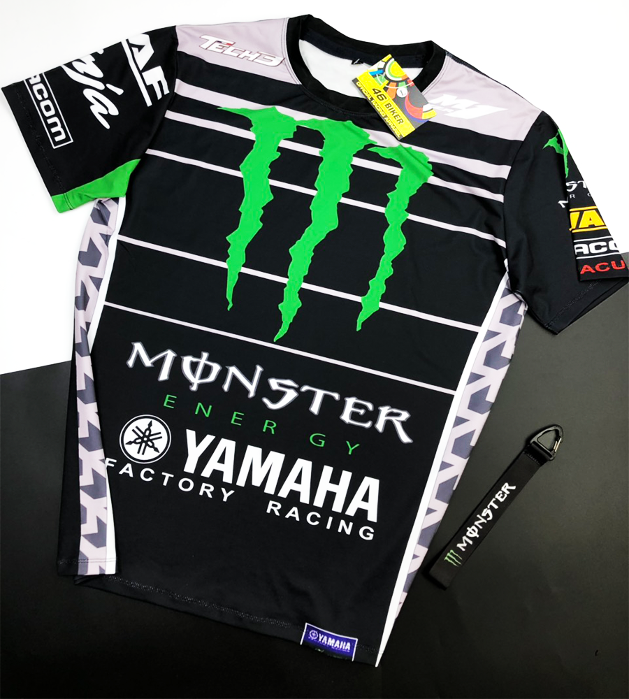 Áo thun xe máy MONSTER co giãn 4 chiều