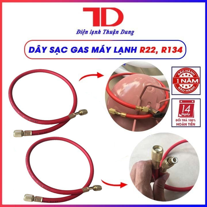 Dây sạc gas máy lạnh r22, r134 - điện lạnh thuận dung