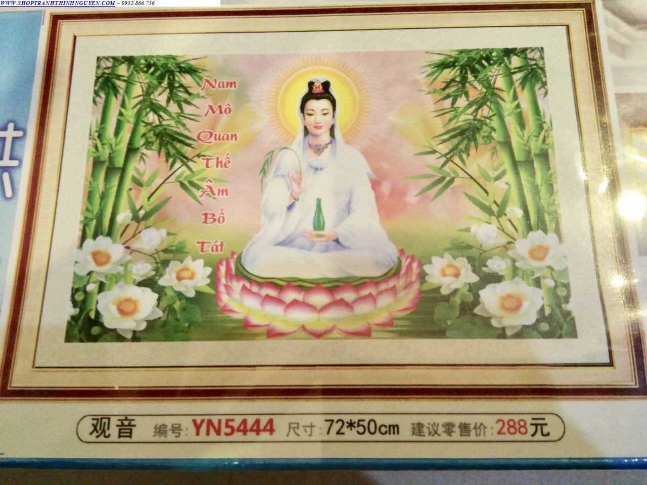 Tranh đính đá phật -dd9001