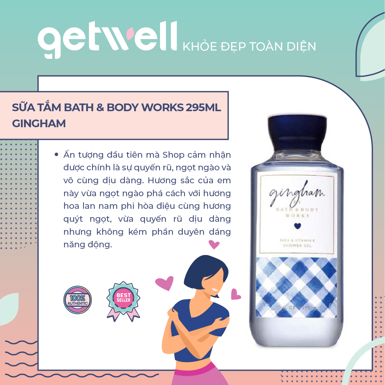 GINGHAM | Sữa Tắm Bath & Body Works Shower Gel  295ml