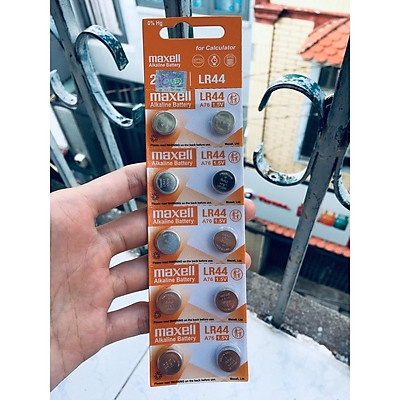 2 viên Pin LR44 Maxell Alkaline 1.5 V cao cấp