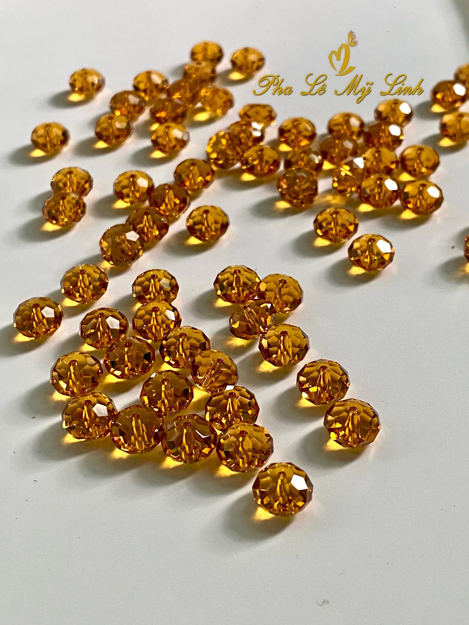 5 viên pha lê Swarovski 8mm kiểu bánh cam