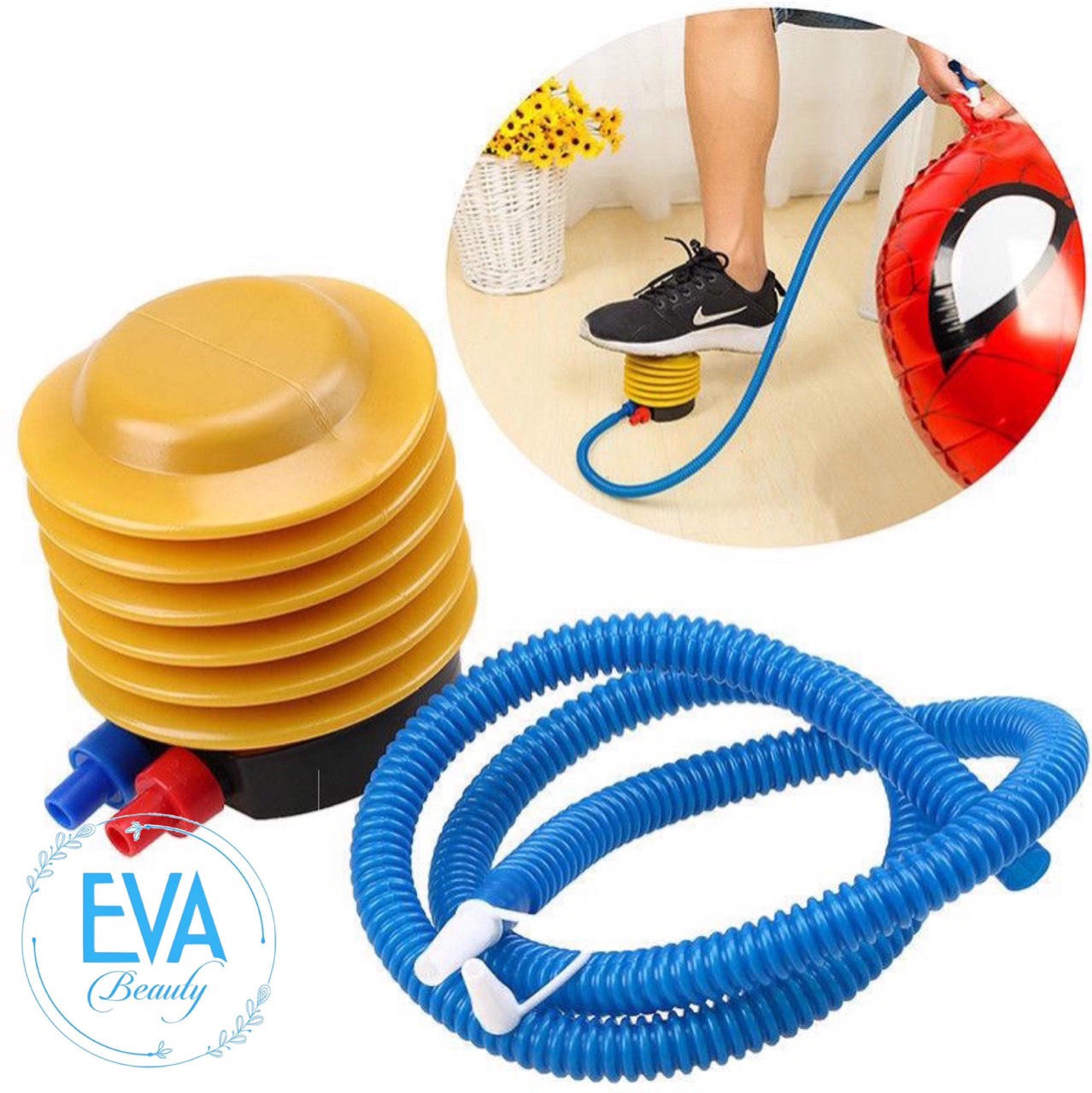 Dụng cụ bơm hơi cầm tay mini / ống bơm bóng bằng tay / bơm tay bơm bong bóng tiện lợi m2493