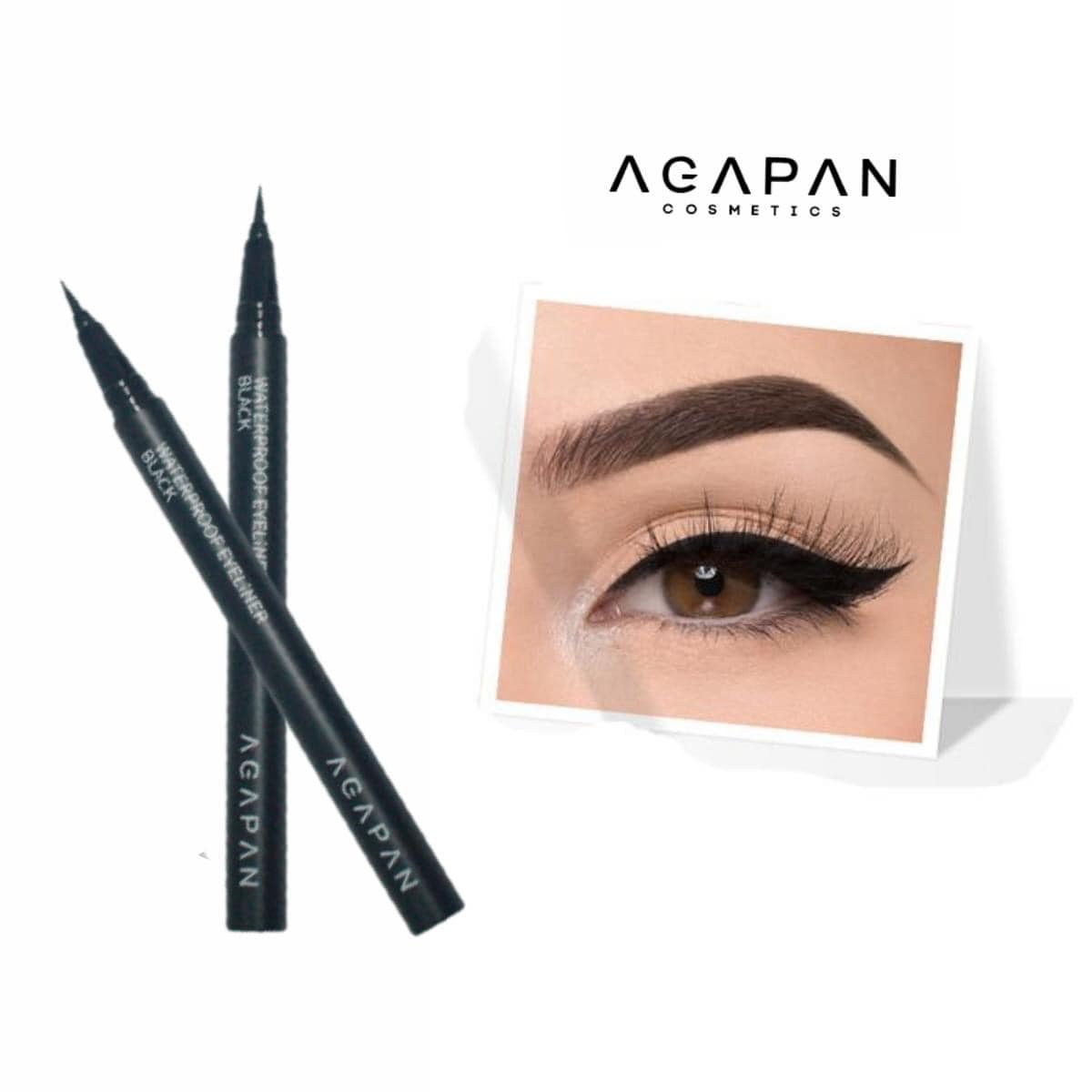 Bút kẻ mắt nước chống trôi, ko lem agapan waterproof eyeliner black