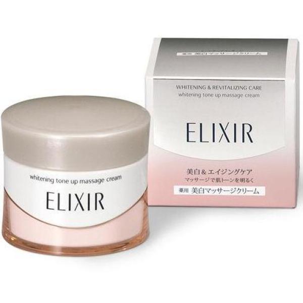 Kem Massage Trắng da, Chống Lão Hóa Shiseido ELIXIR Whitening Tone Up Massage Cream 100g - Nhật Bản