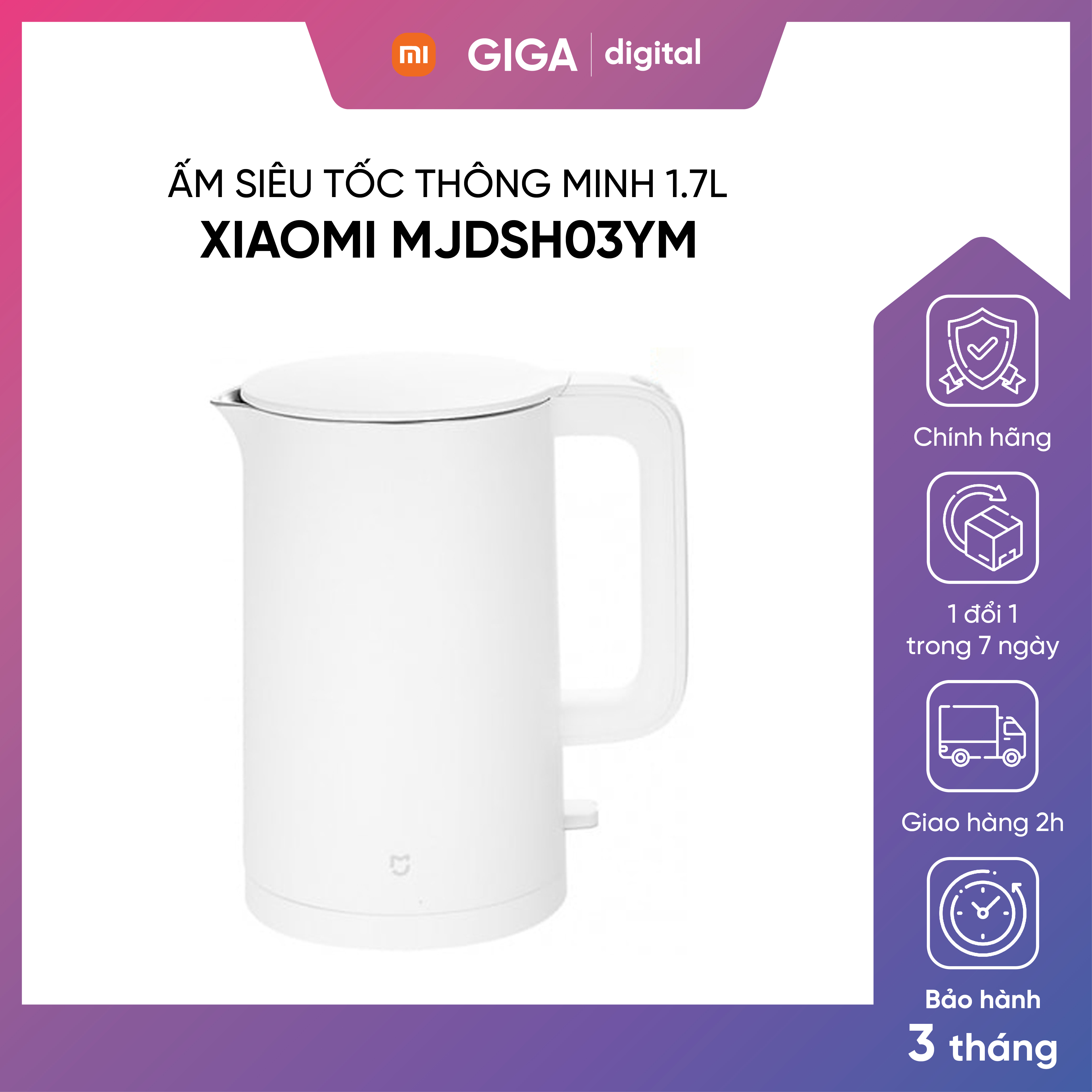 Ấm, bình đun nước siêu tốc thông minh xiaomi mijia mjdsh03ym 1.7l / bình đun siêu tốc gen 2 1.7l xiaomi mijia mjdsh04ym / bình đun siêu tốc thông minh 1.5l 1a xiaomi mijia mjdsh02ym