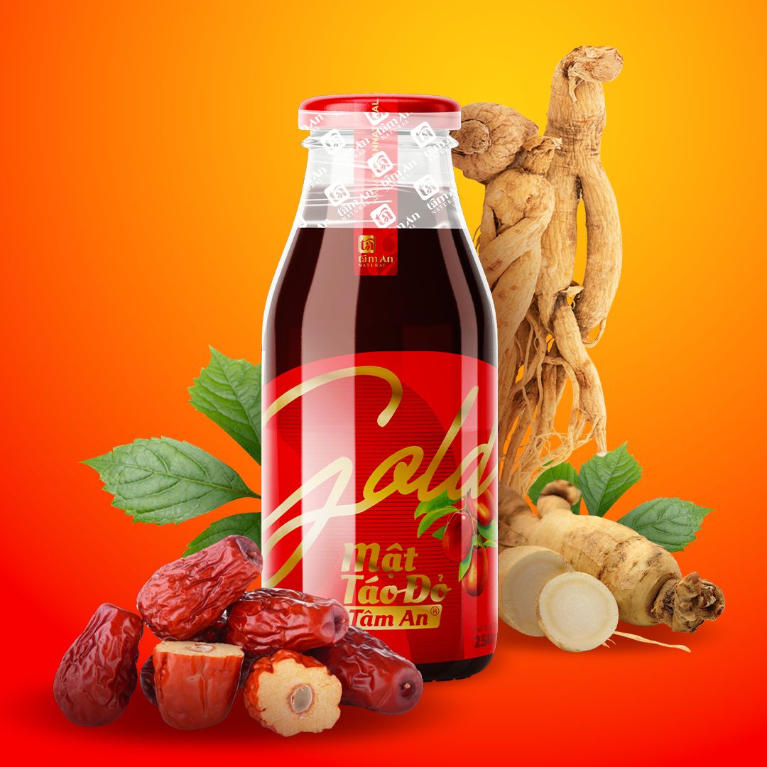 MẬT TÁO ĐỎ TÂM AN NHÂN SÂM GOLD 250ml