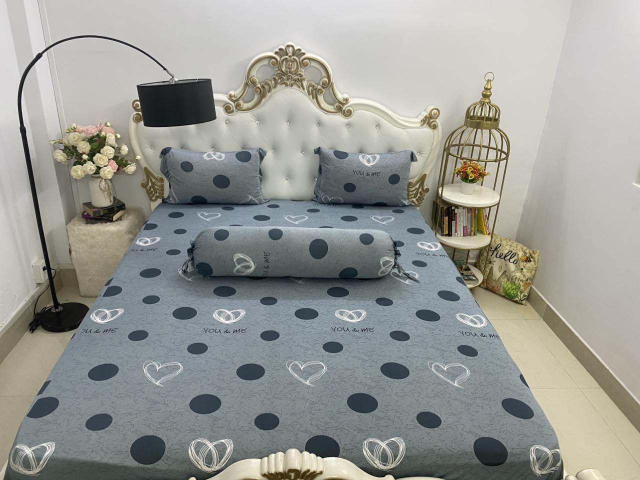 [HCM]Bộ Drap Thun  Hàn Quốc mát lạnh { 4 món } giặt máy thoải mái
