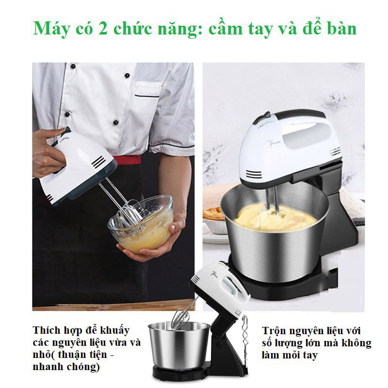 [ Xả Kho - Thanh Lý 50% ] Máy Đánh Trứng, Trộn Bột Làm Bánh Kèm Chậu 2 Lit Siêu Khỏe, 7 Tốc Độ, Vỏ Inox Sáng Bóng, Dễ Dàng Vệ Sinh, Máy Đánh Trứng Cầm Tay Sokany CX-6620 Công Suất 250W Hàng Phân Phối Chính Hãng - Bảo Hành 12 Tháng