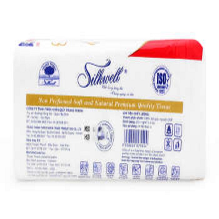 Giấy ăn-Giấy rút đa năng Silkwell 100 tờ