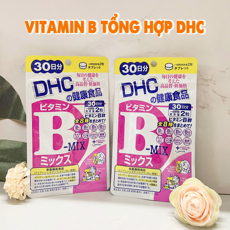 Viên uống Vitamin B tổng hợp DHC Nhật Bản bổ sung 8 loại vitamin B thực phẩm chức năng gói 30 ngày XP-DHCM-MIX30