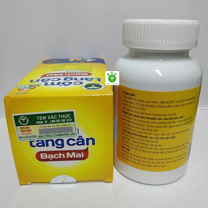 Cốm tăng cân Bạch Mai - Giúp tăng cường sức đề kháng