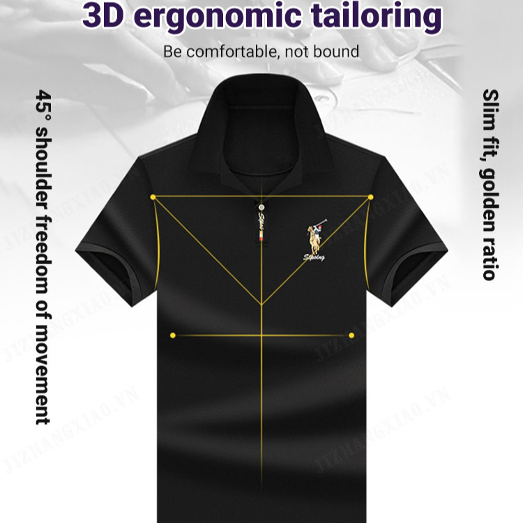 Fine Quality Polo Tee with Embroidered Logo for Men