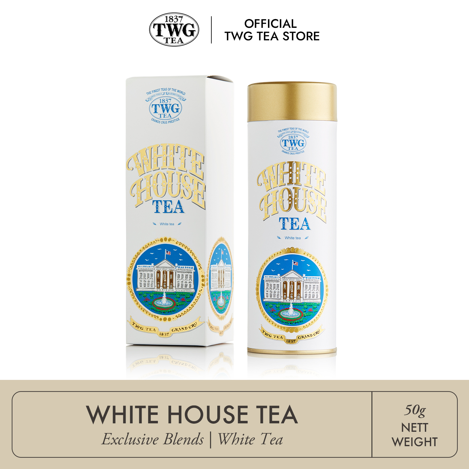 Trà TWG Tea - White House Tea (75g) | Trà Trắng