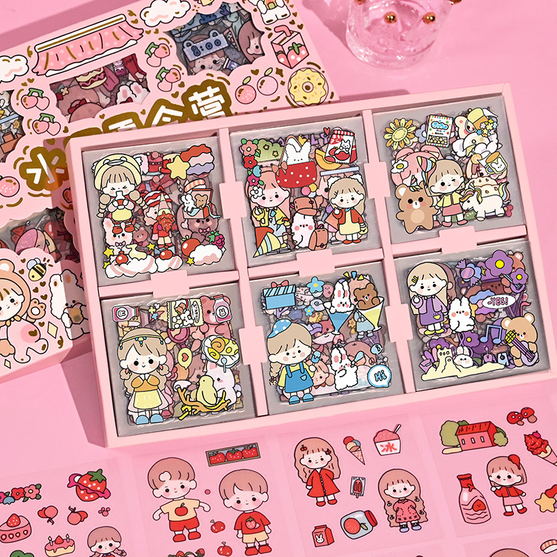 [1201 Set Lẻ 25 Tấm ] Sticker Nhiều Hình Nhiều Màu Không Trùng Hình Siêu Dễ Thương Giá Siêu Rẻ set 25 tấm