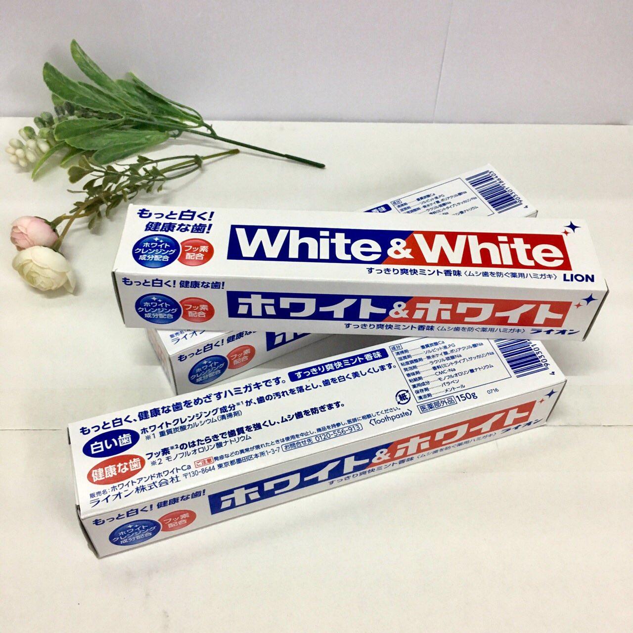Kem đánh răng White White Nhật Bản làm trắng răng