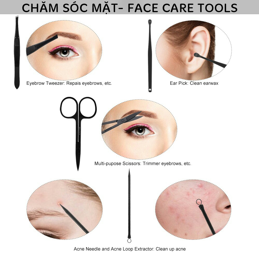 Bộ kềm cắt móng tay xịn cao cấp 18 món