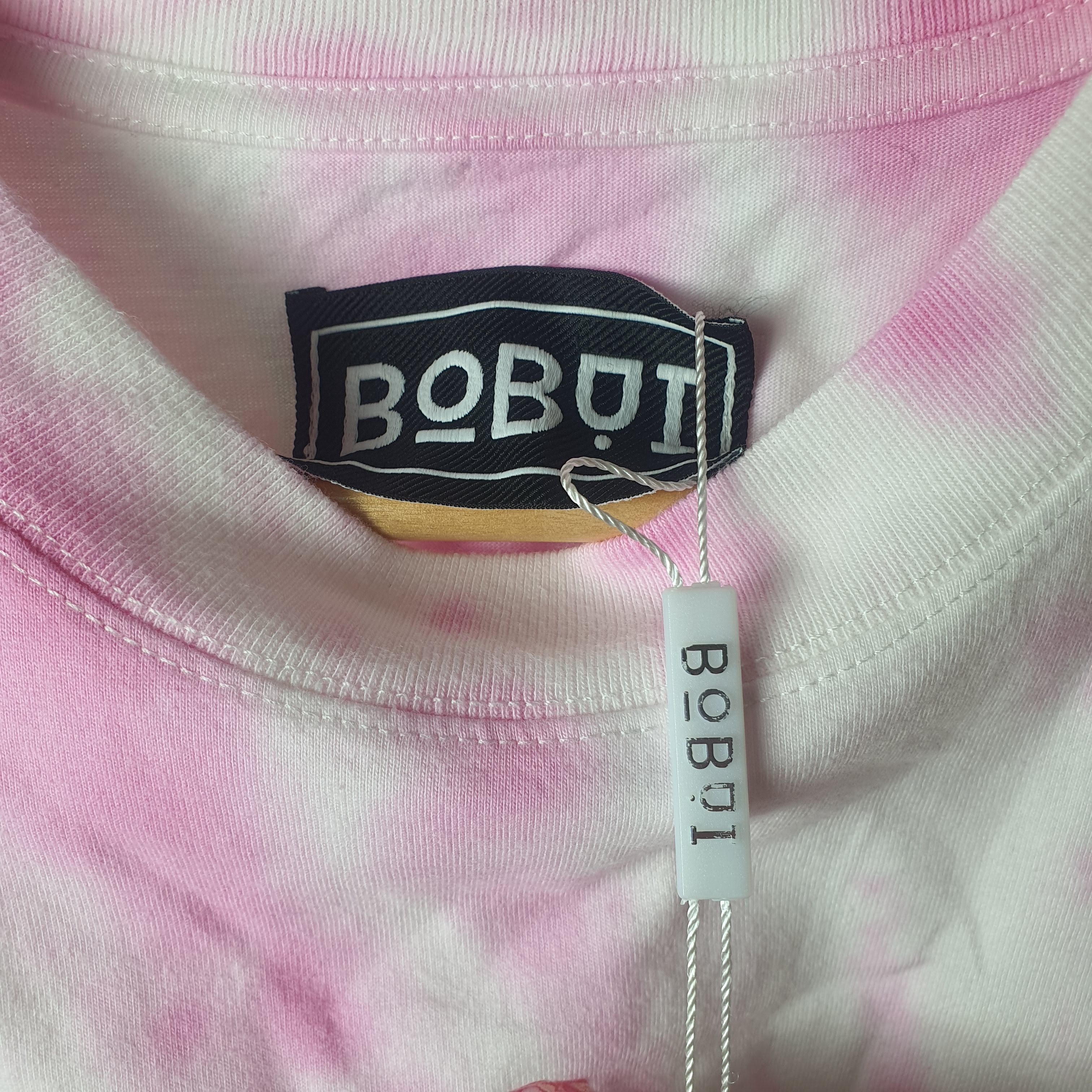 Áo Thun Tay Lỡ BOBUI TIE-DYE PINK FULL TAG (ẢNH THẬT)