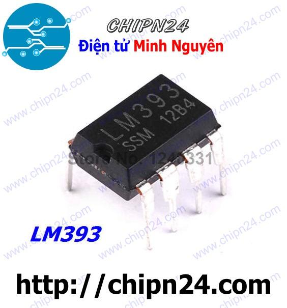 [3 con] (DIP) IC LM393 DIP-8 (LM393P LM393N LM393M 393)